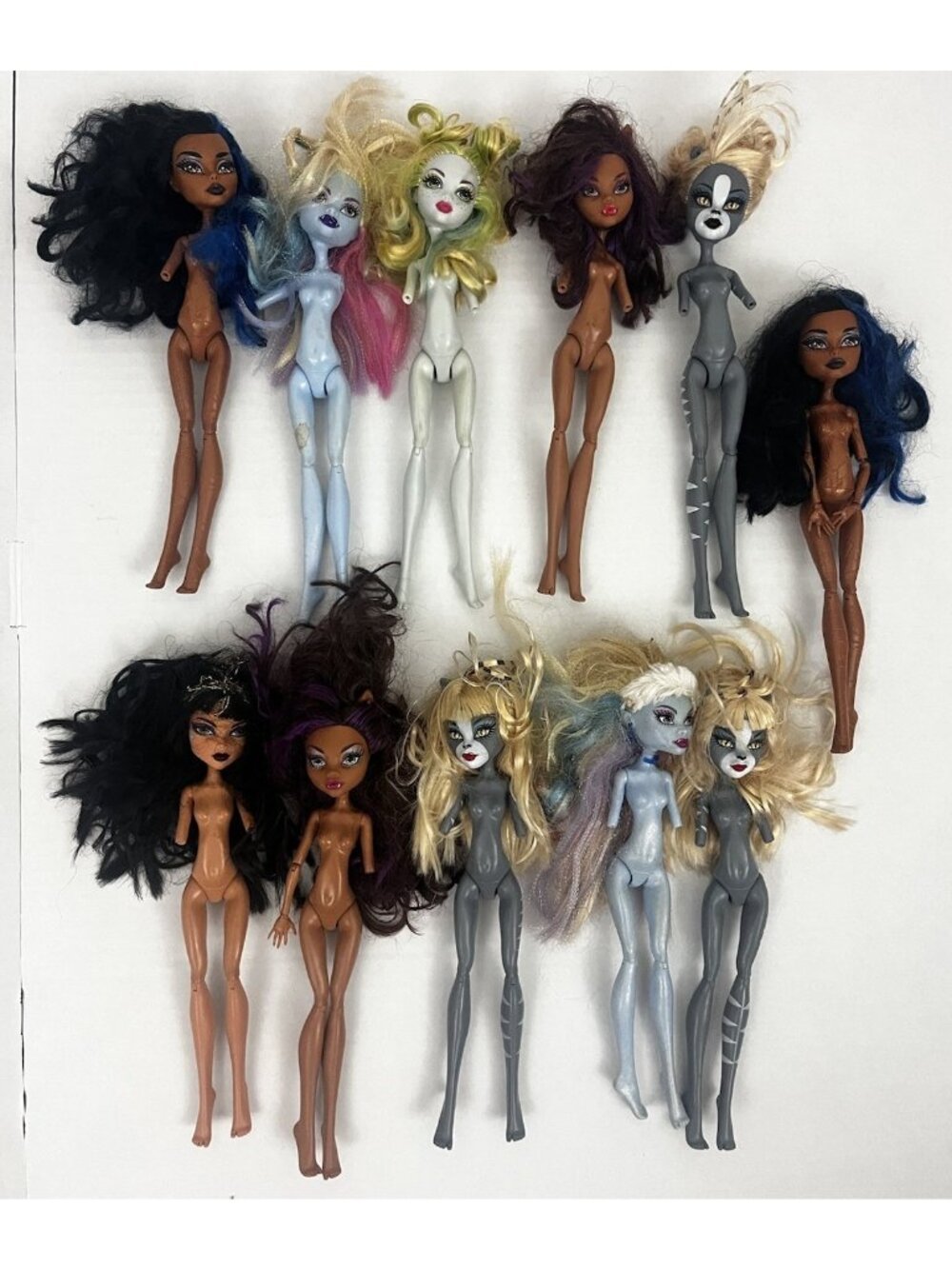 Monster High Doll Lot of 11 Missing Limbs for OOAK Repaints Customs